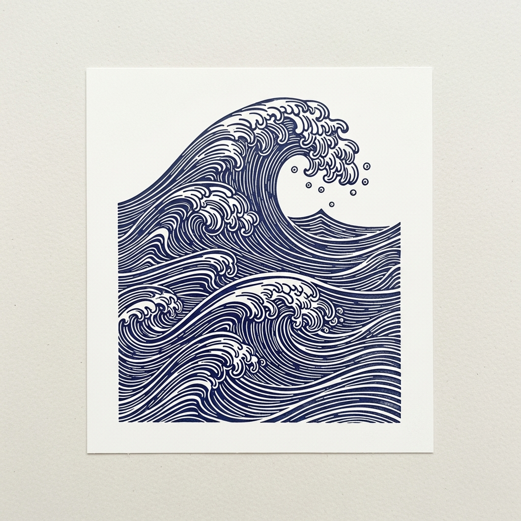 Letterpress Print — Tides
