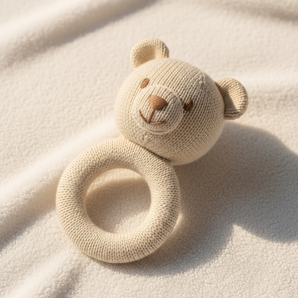 Knit Bear Rattle