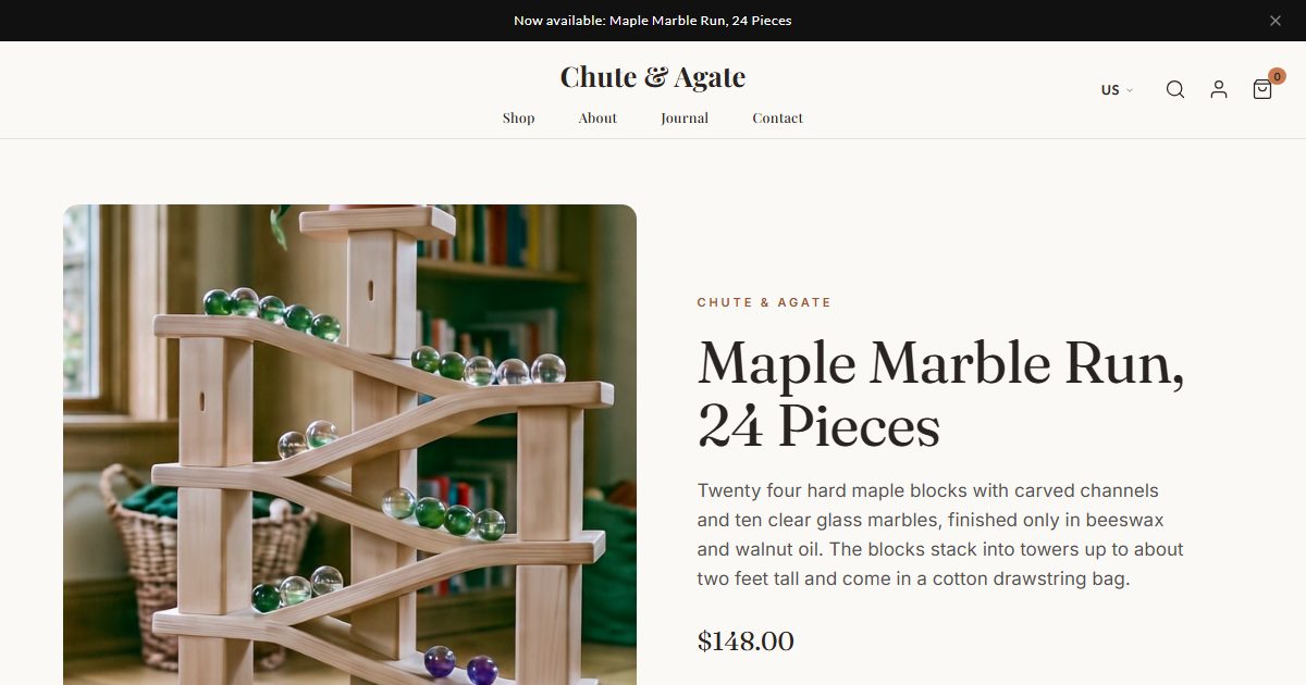 Chute & Agate storefront