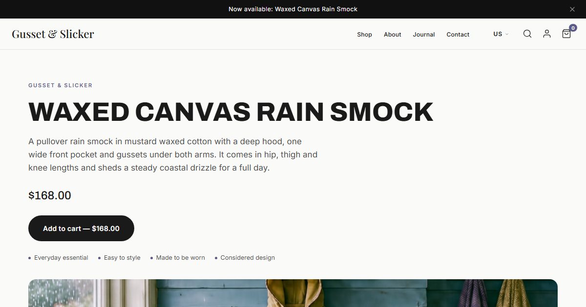 Gusset & Slicker storefront