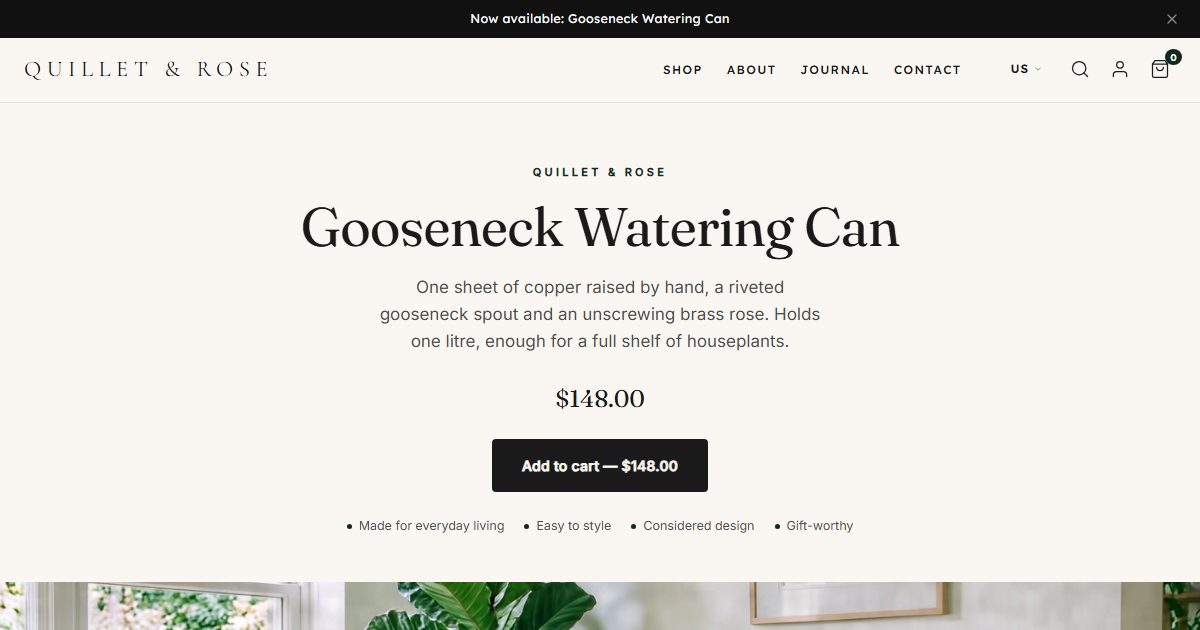 Quillet & Rose storefront