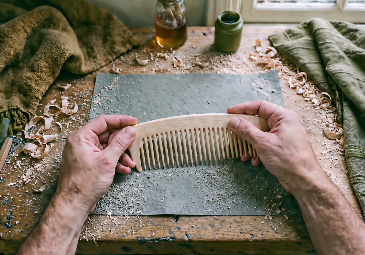 Everything Wide Tooth Pear Wood Comb is for — nothing it isn’t.
