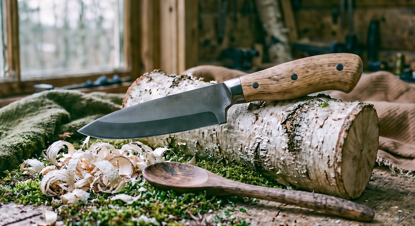 Birch Handle Sloyd Knife