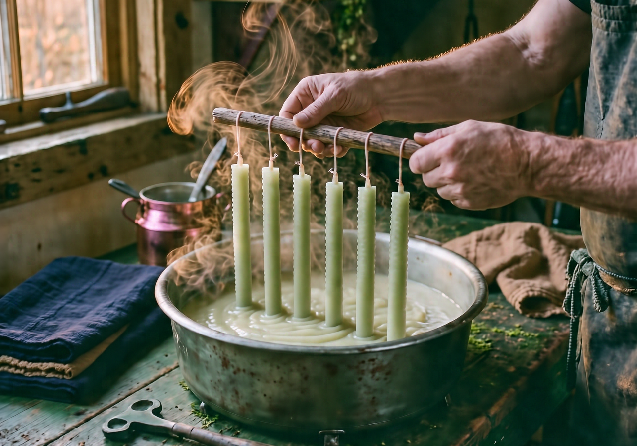 Everything Hand Dipped Beeswax Tapers, Pair is for — nothing it isn’t.